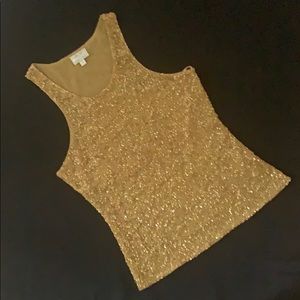 Exquisite Margaux Renee DuMarr 100% Silk Tank Top